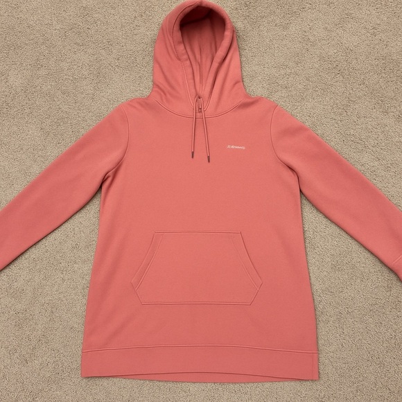 Columbia Coral Pink Fleece Hoodie XL | Cozy Athleisure Streetwear - Picture 2 of 7